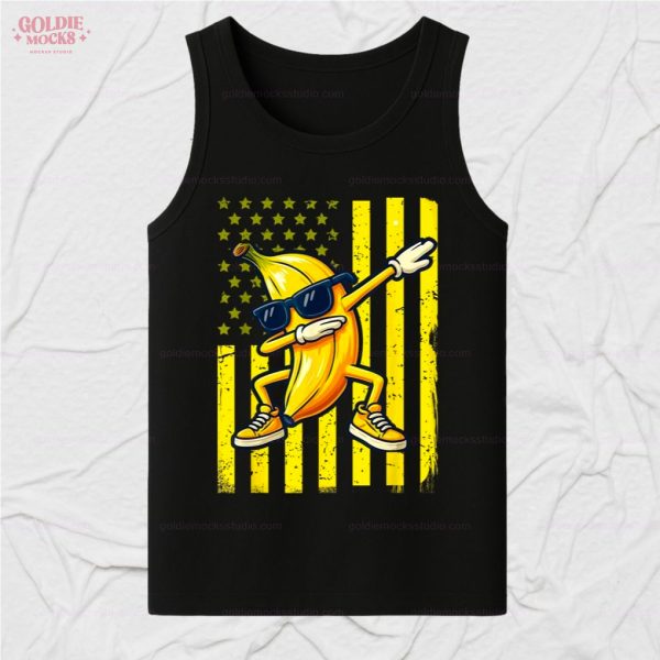 Graphic Banana Retro American Love T-Shirt