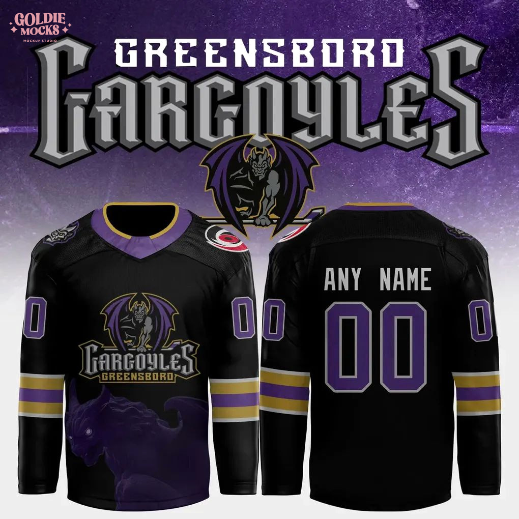 Greensboro Gargoyles 2025 New Edition Hockey Jersey Greensboro Gargoyles 2025 New Edition Hockey Jersey