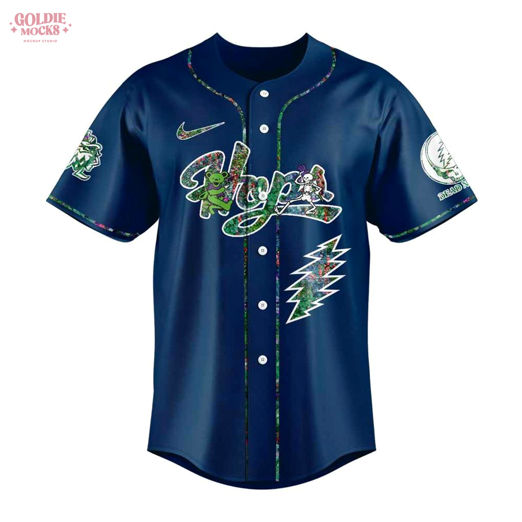 Hillsboro Hops Grateful Dead 60th 2025 Jersey Hillsboro Hops Grateful Dead 60th 2025 Jersey