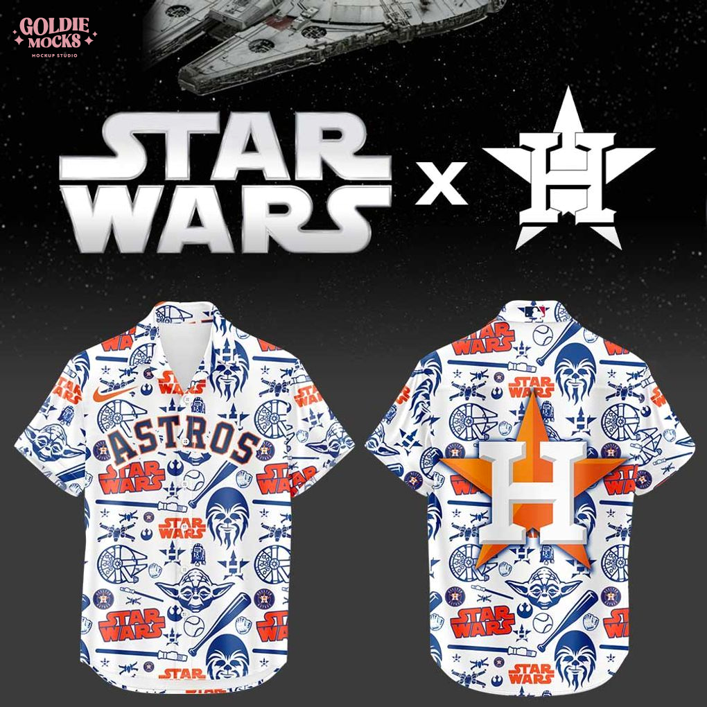 Houston Astros Star Wars Game 2025 Hawaiian Shirt Houston Astros Star Wars Game 2025 Hawaiian Shirt