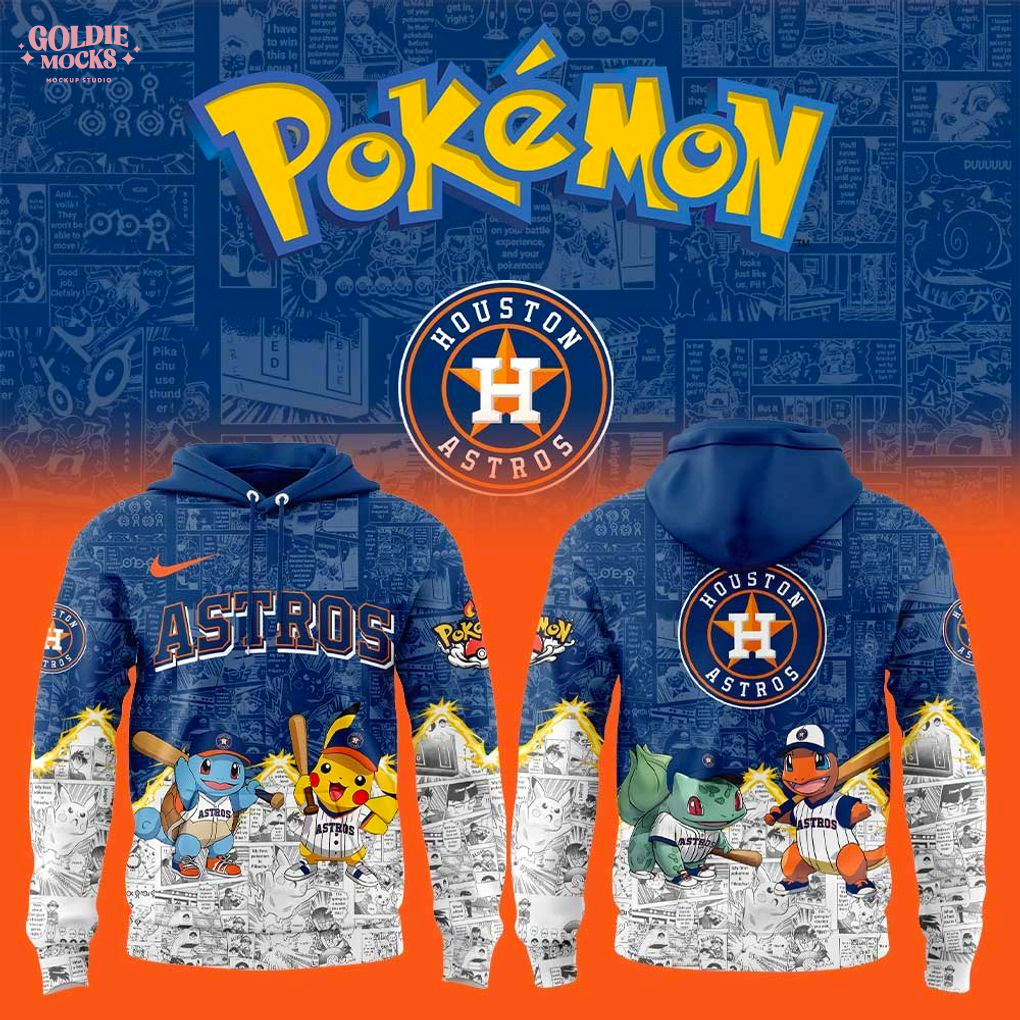 Houston Astros x Pokémon Limited Edition 2025 Hoodie Houston Astros x Pokémon Limited Edition 2025 Hoodie