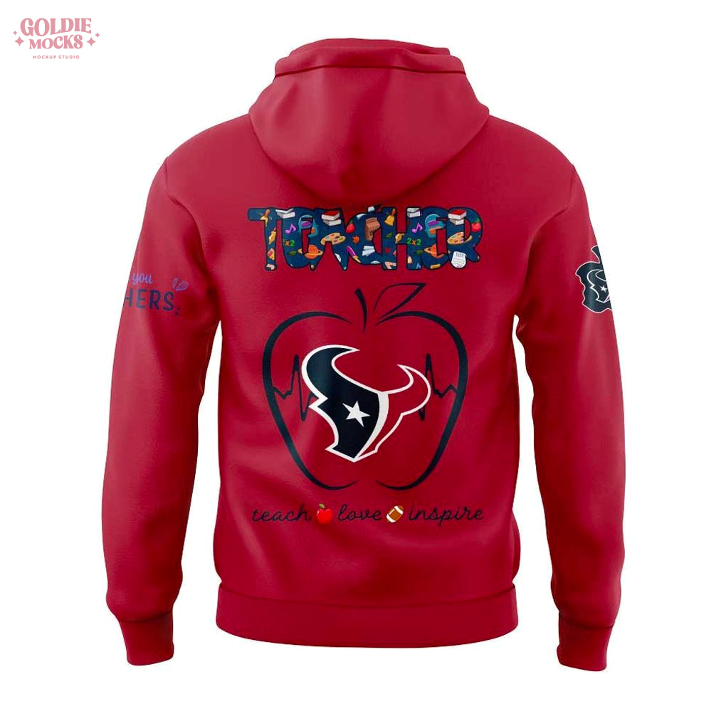 Houston Texans x Teacher Appreciation 2025 Hoodie Houston Texans x Teacher Appreciation 2025 Hoodie