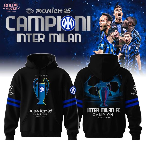 Inter Milan Champions League Winner 2025 For Fans Hoodie