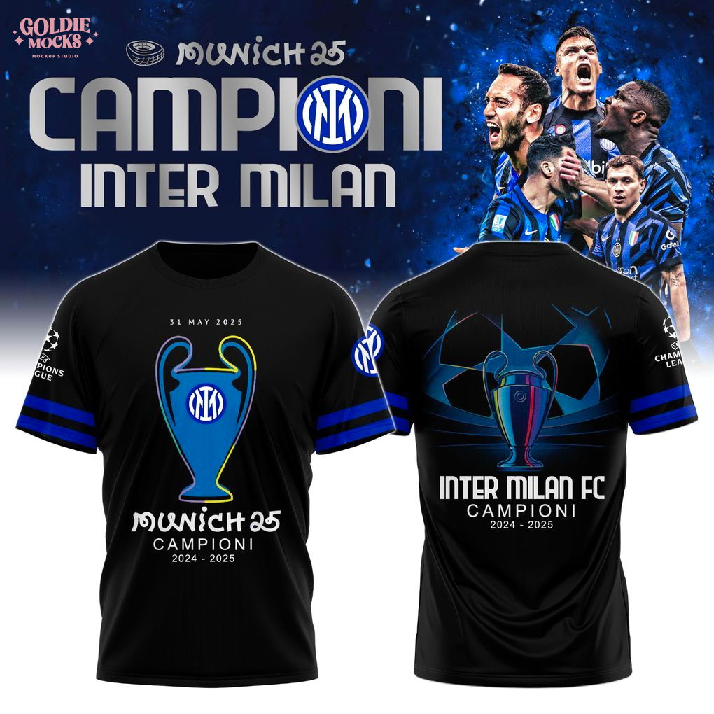 Inter Milan Champions League Winner 2025 For Fans Hoodie Inter Milan Champions League Winner 2025 For Fans Hoodie