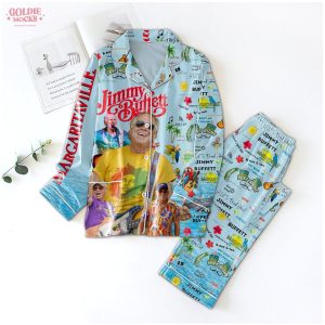 Jimmy Buffett 2025 Satin Pajamas Set