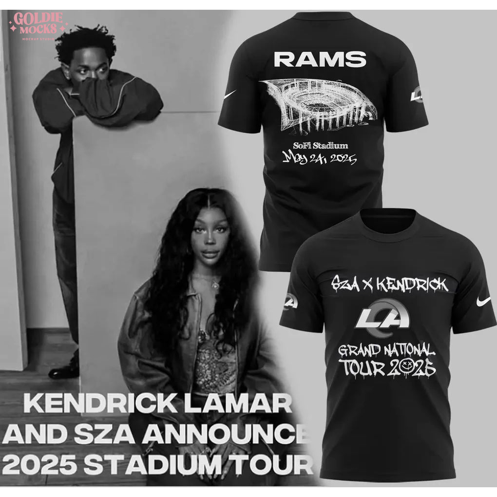 Kendrick Lamar x SZA Grand National Tour 2025 Special T-Shirt Kendrick Lamar x SZA Grand National Tour 2025 Special T-Shirt