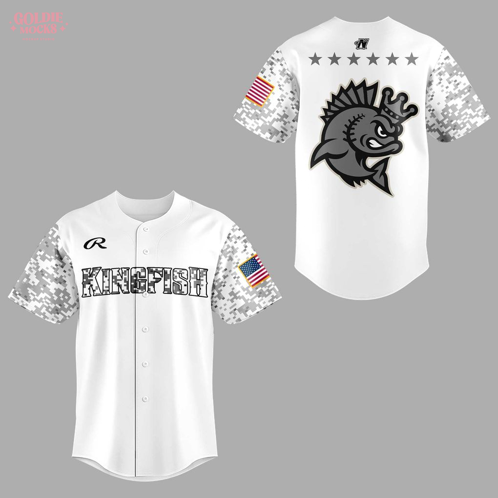 Kenosha Kingfish Military 2025 Baseball Jersey Kenosha Kingfish Military 2025 Baseball Jersey