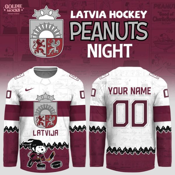Latvia Hockey x Snoopy International Ice Hockey 2025 Jersey