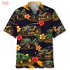 Vintage Art Tractor And Deer 2025 Hawaiian Shirt