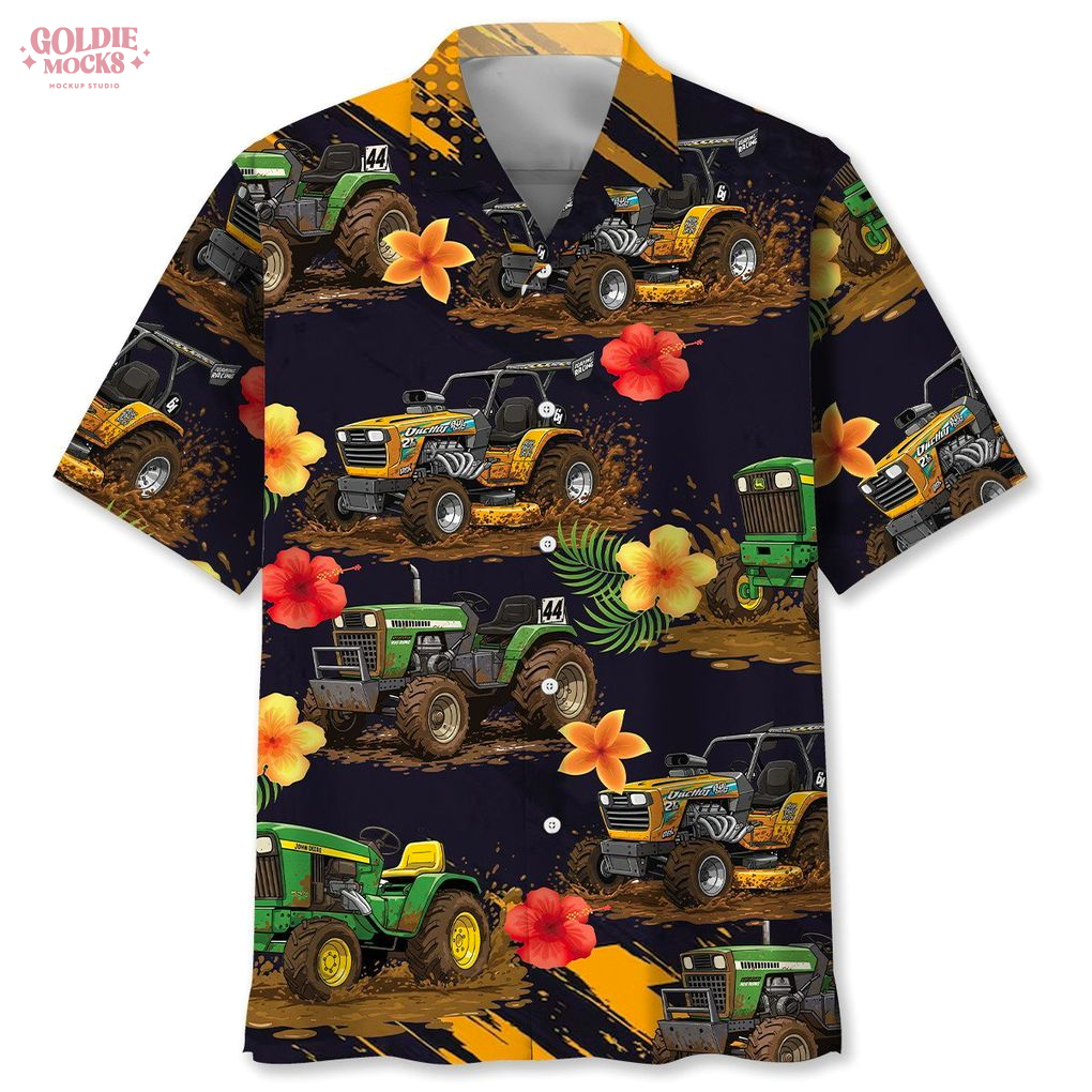 Lawn Tractor Mud Race 2025 Hawaiian Shirt Lawn Tractor Mud Race 2025 Hawaiian Shirt