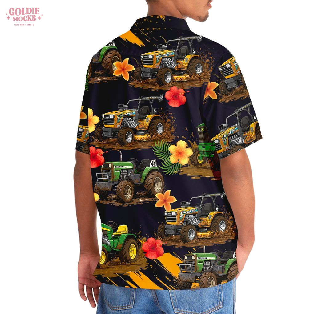 Lawn Tractor Mud Race 2025 Hawaiian Shirt Lawn Tractor Mud Race 2025 Hawaiian Shirt