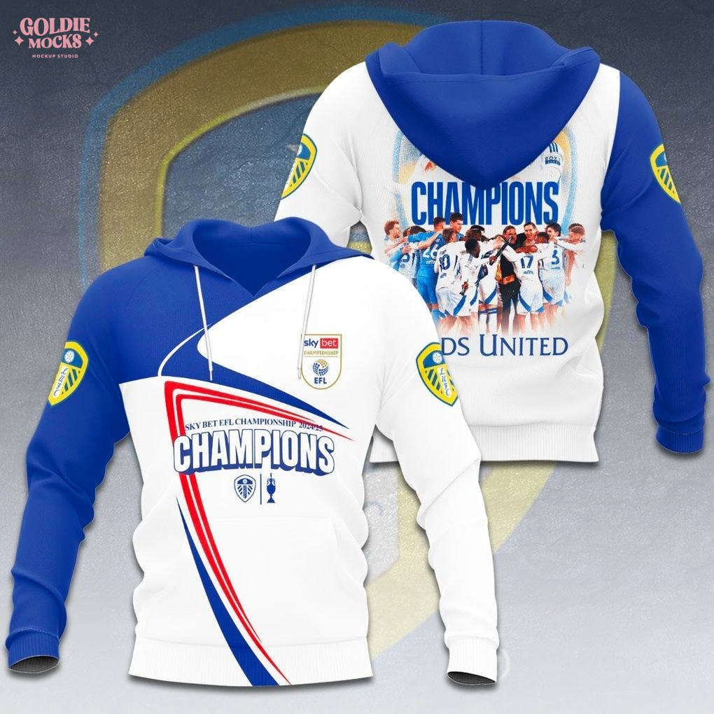 Leeds United Champions 2025 T-Shirt Leeds United Champions 2025 T-Shirt