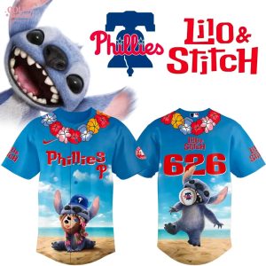 Lilo & Stitch x Philadelphia Phillies Special 2025 Jersey