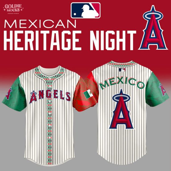 Los Angeles Angels Mexican Heritage Night 2025 Special Edition Jersey