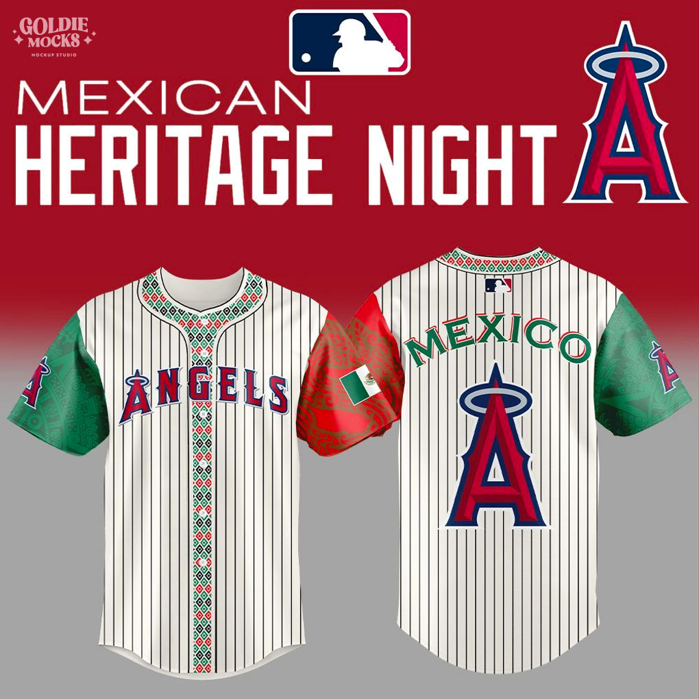 Los Angeles Angels Mexican Heritage Night 2025 Special Edition Jersey Los Angeles Angels Mexican Heritage Night 2025 Special Edition Jersey