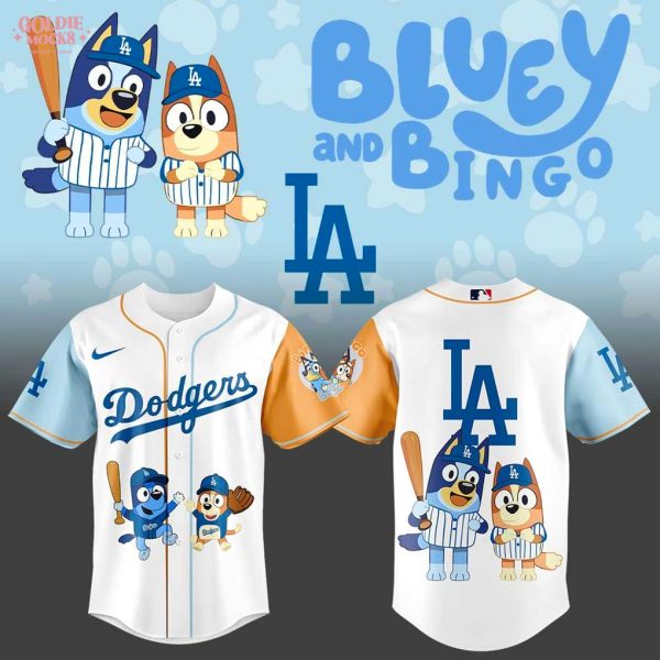 Los Angeles Dodgers x Bluey and Bingo Hot 2025 For Fans Jersey