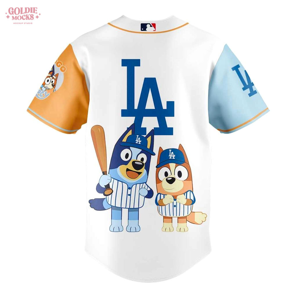 Los Angeles Dodgers x Bluey and Bingo Hot 2025 For Fans Jersey Los Angeles Dodgers x Bluey and Bingo Hot 2025 For Fans Jersey