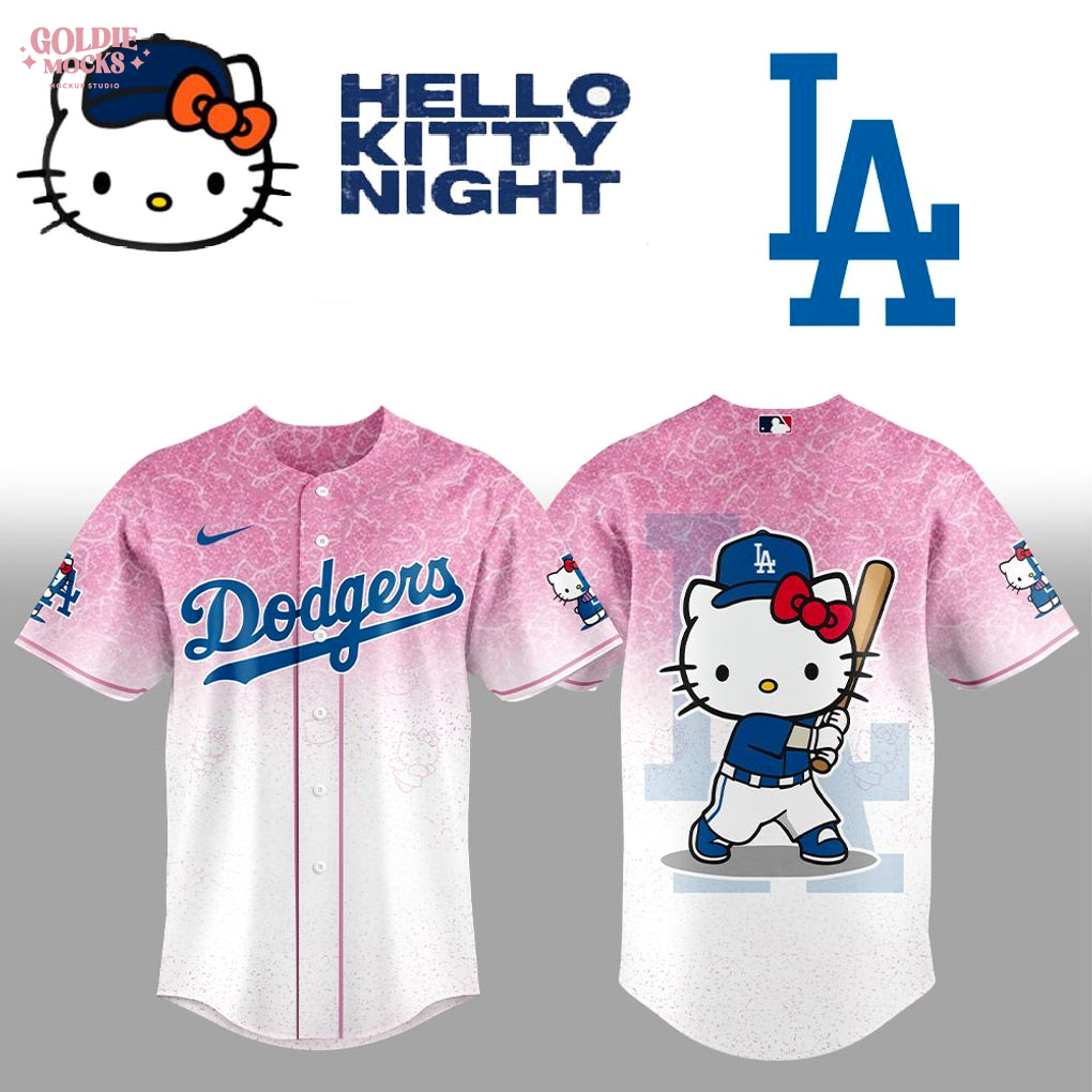 Los Angeles Dodgers x Hello Kitty 2025 Premium Pink Jersey Los Angeles Dodgers x Hello Kitty 2025 Premium Pink Jersey