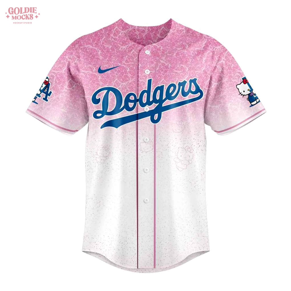Los Angeles Dodgers x Hello Kitty 2025 Premium Pink Jersey Los Angeles Dodgers x Hello Kitty 2025 Premium Pink Jersey