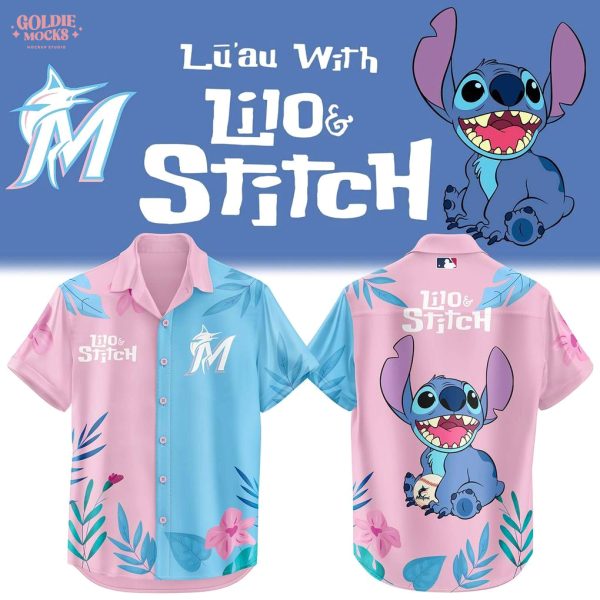 Miami Marlins x Lilo & Stitch 2025 For Fans Hawaiian Shirt