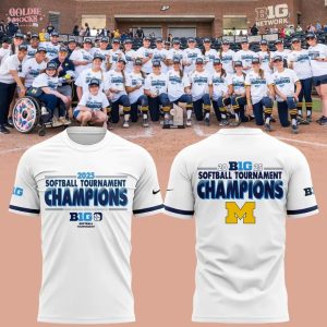 Michigan Wolverines Big Ten Softball Champions 2025 T-Shirt