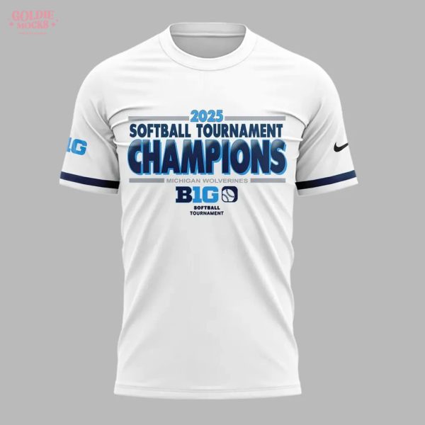 Michigan Wolverines Big Ten Softball Champions 2025 T-Shirt