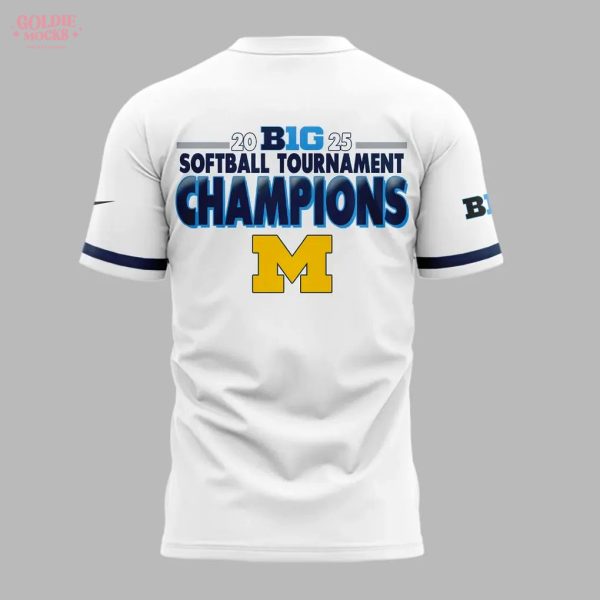 Michigan Wolverines Big Ten Softball Champions 2025 T-Shirt