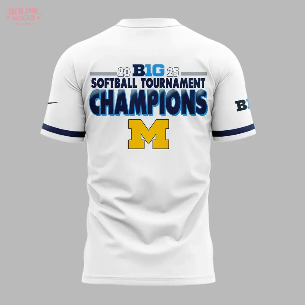 Michigan Wolverines Big Ten Softball Champions 2025 T-Shirt Michigan Wolverines Big Ten Softball Champions 2025 T-Shirt