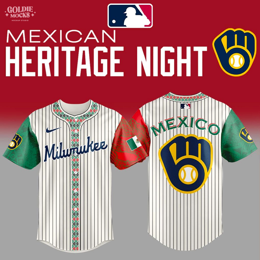 Milwaukee Brewers MLB x Mexican Heritage Night 2025 Jersey Milwaukee Brewers MLB x Mexican Heritage Night 2025 Jersey