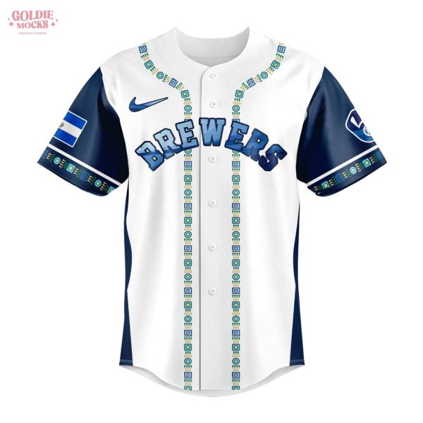 Milwaukee Brewers Salvadoran Heritage Night 2025 Special Jersey
