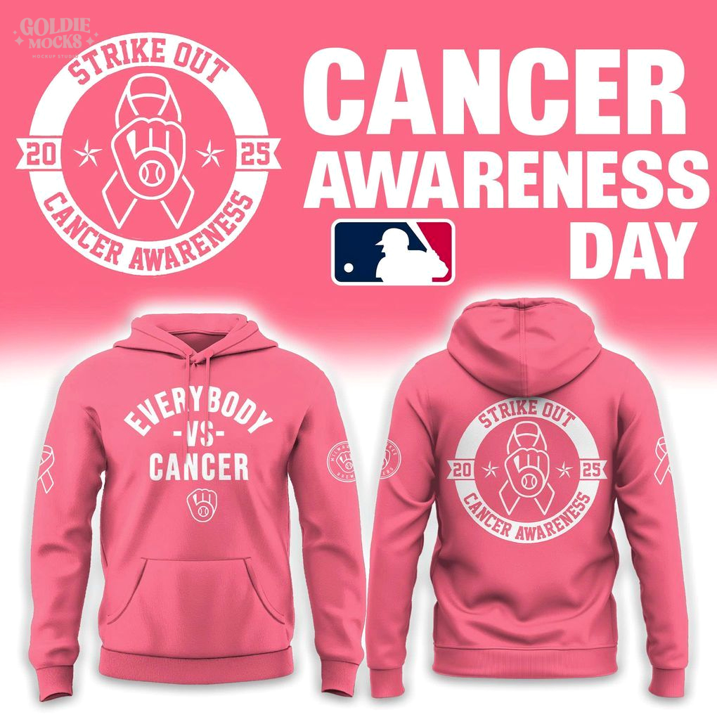 Milwaukee Brewerss Cancer Awareness Day 2025 Hoodie Milwaukee Brewerss Cancer Awareness Day 2025 Hoodie