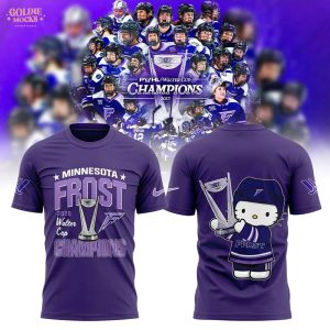 Minnesota Frost 2025 Water Cup Champions T-Shirt