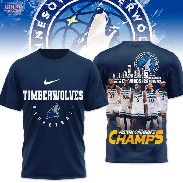 Minnesota Timberwolves Western Conference Champs 2025 T-Shirt