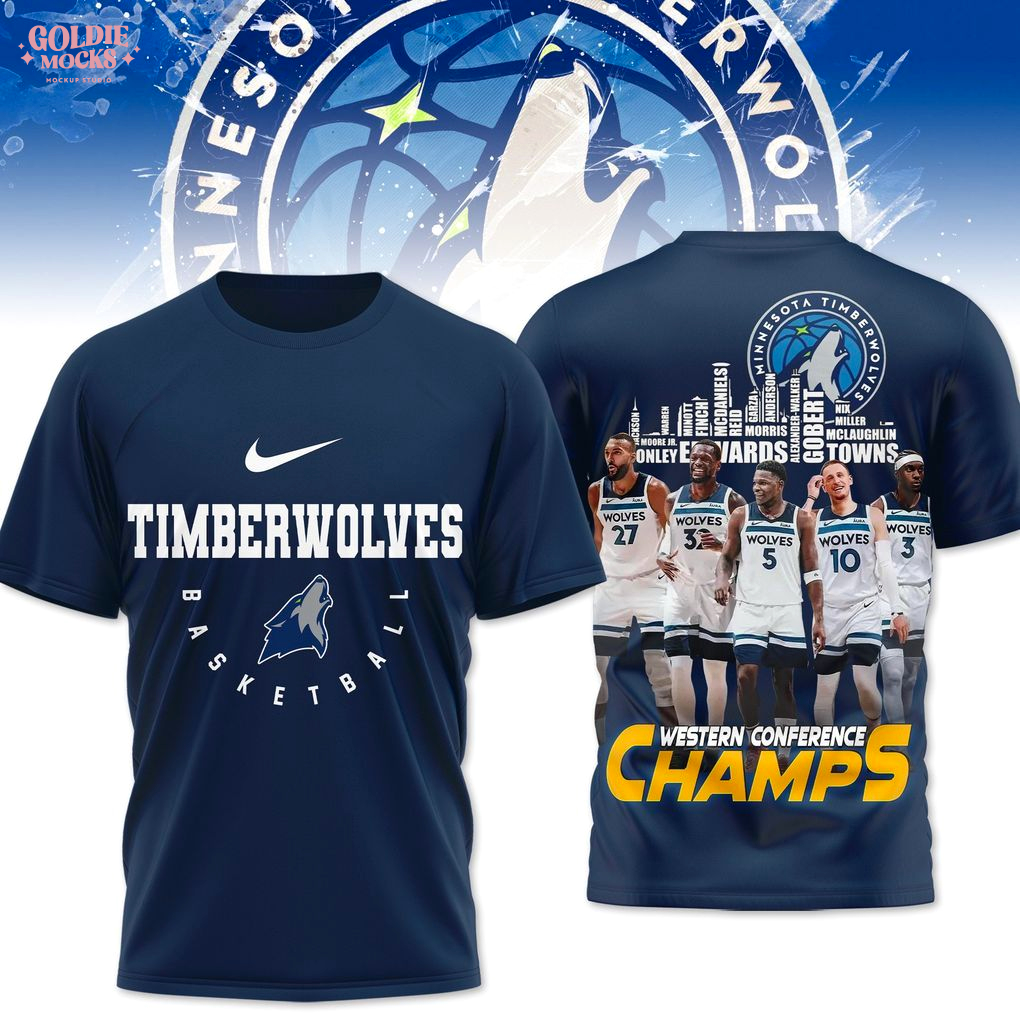 Minnesota Timberwolves Western Conference Champs 2025 T-Shirt Minnesota Timberwolves Western Conference Champs 2025 T-Shirt