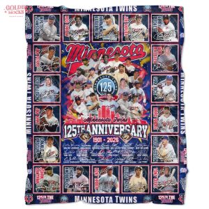 Minnesota Twins 125th Anniversary 1901-2026 Limited Fleece Blanket