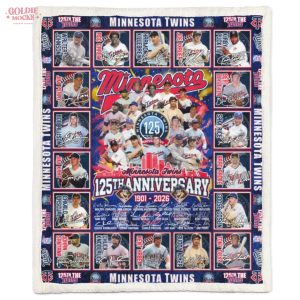 Minnesota Twins 125th Anniversary 1901-2026 Limited Fleece Blanket