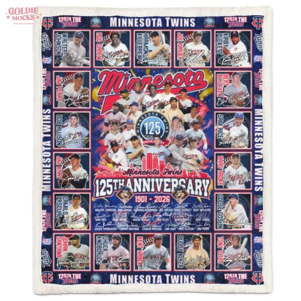 Minnesota Twins 125th Anniversary 1901-2026 Limited Fleece Blanket