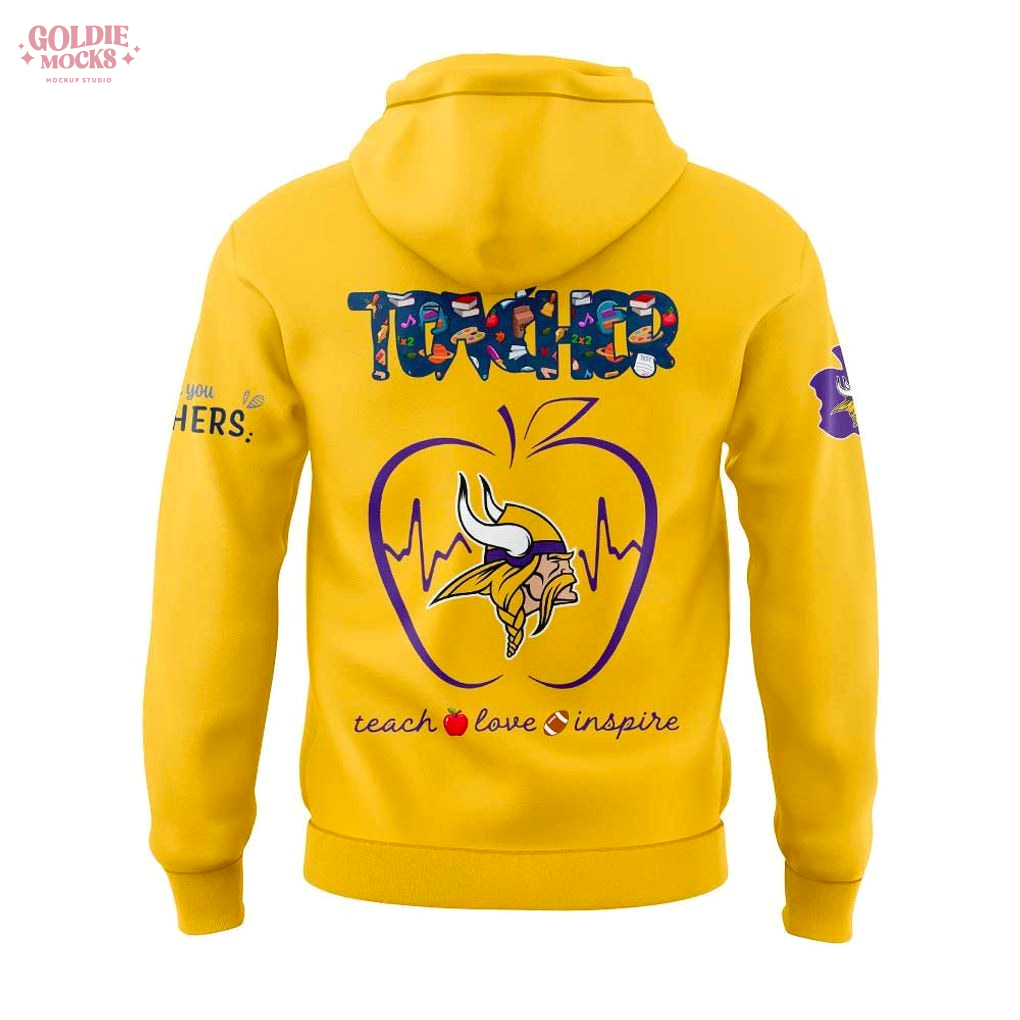Minnesota Vikings x Teacher Appreciation 2025 Special Hoodie Minnesota Vikings x Teacher Appreciation 2025 Special Hoodie