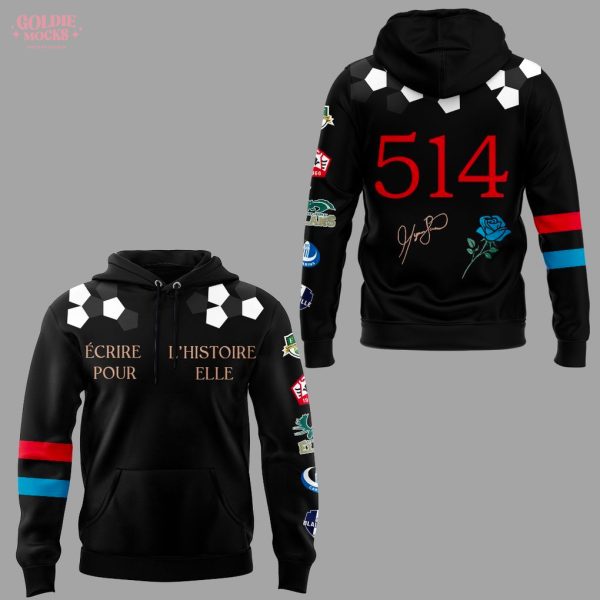 Montreal Roses Football 514 Signature 2025 Hoodie
