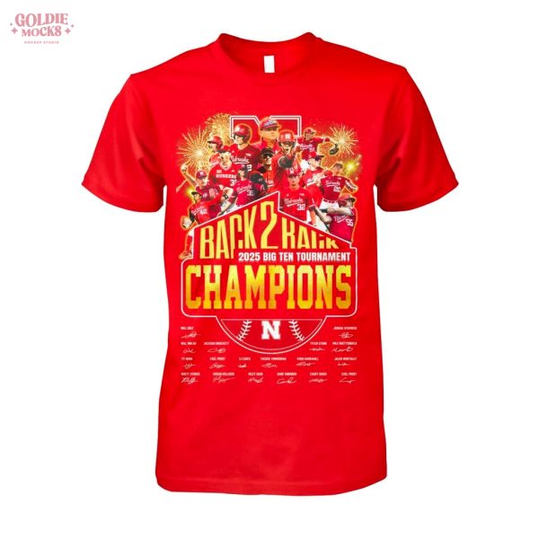 Nebraska Cornhuskers 2025 Big Ten Champions T-Shirt