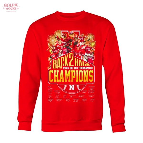 Nebraska Cornhuskers 2025 Big Ten Champions T-Shirt