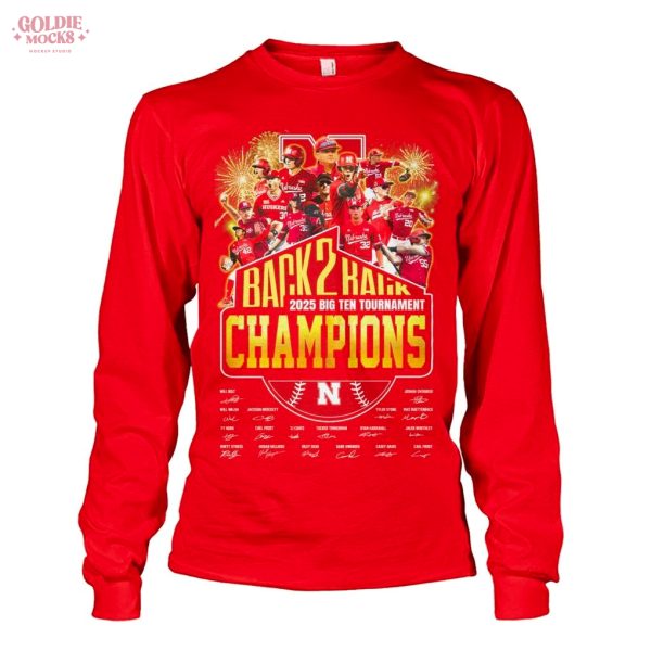 Nebraska Cornhuskers 2025 Big Ten Champions T-Shirt