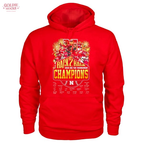 Nebraska Cornhuskers 2025 Big Ten Champions T-Shirt