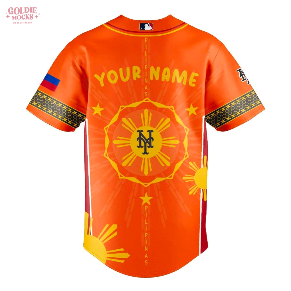 New York Mets Filipino Heritage Night 2025 Custom Jersey New York Mets Filipino Heritage Night 2025 Custom Jersey