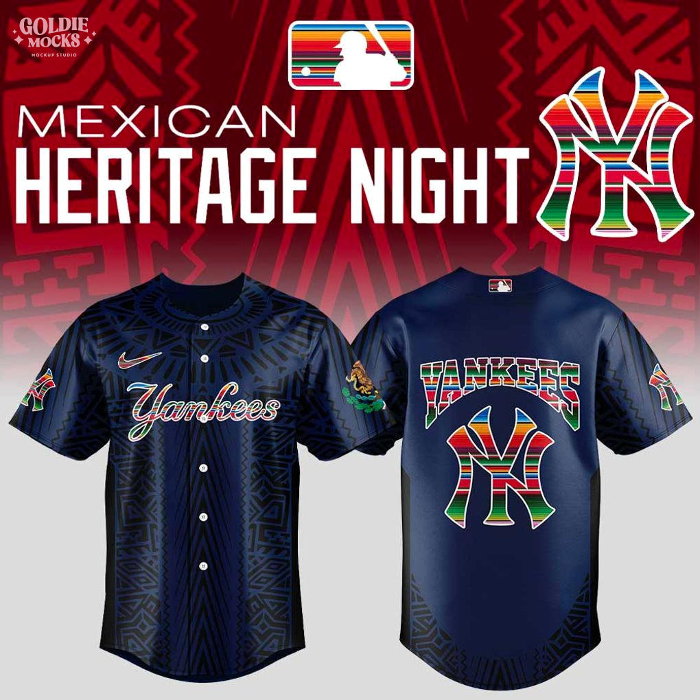 New York Yankees Mexican Heritage Night 2025 For Fans Jersey New York Yankees Mexican Heritage Night 2025 For Fans Jersey