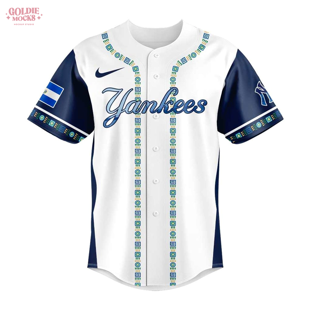 New York Yankees Salvadoran Heritage Night 2025 Jersey New York Yankees Salvadoran Heritage Night 2025 Jersey