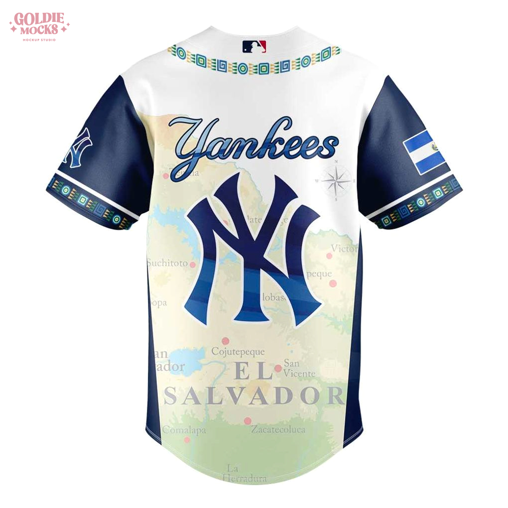 New York Yankees Salvadoran Heritage Night 2025 Jersey New York Yankees Salvadoran Heritage Night 2025 Jersey