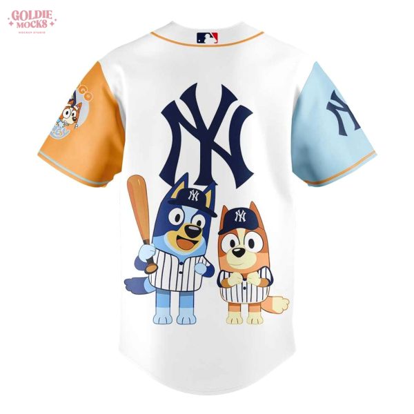 New York Yankees x Bluey and Bingo Hot 2025 For Fans Jersey