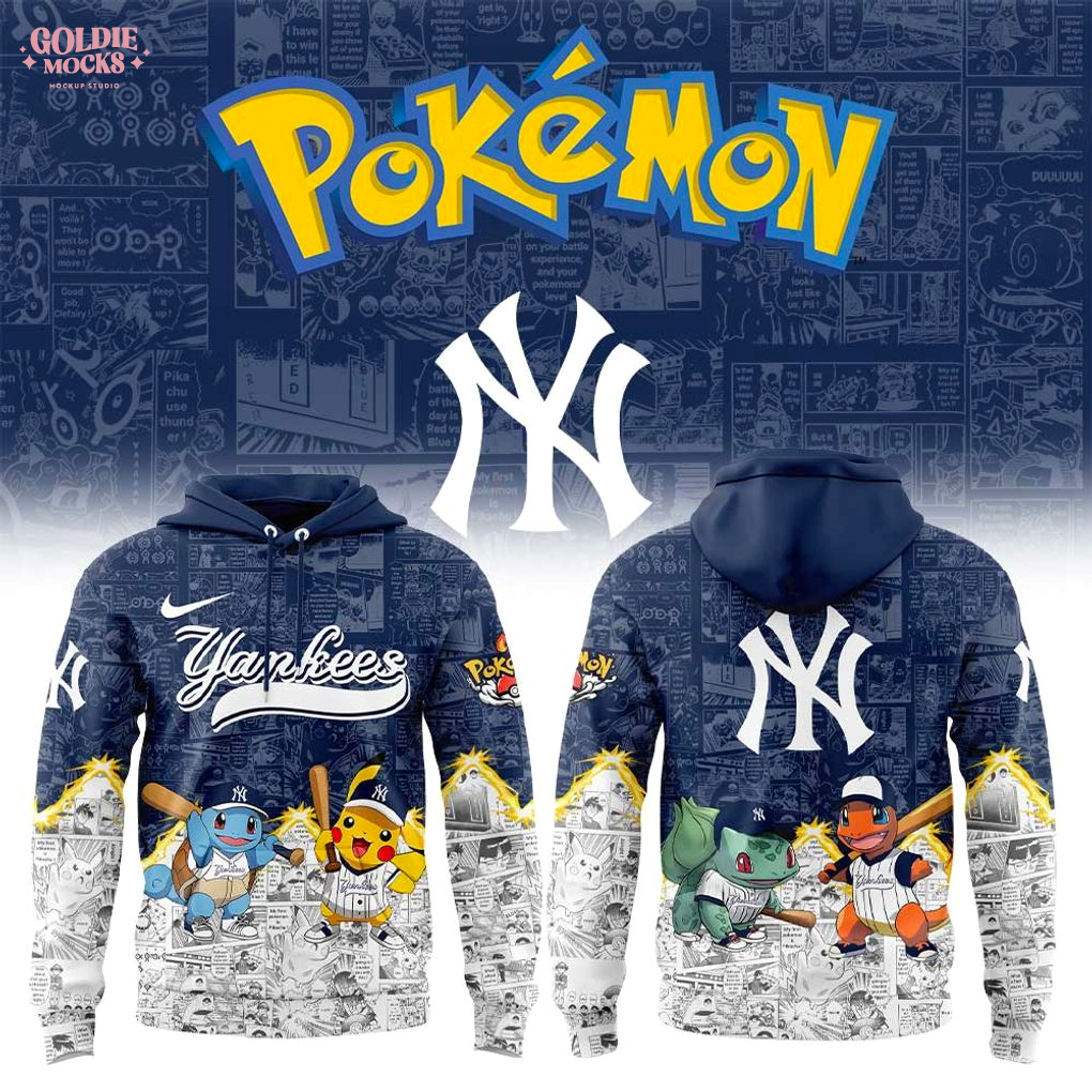 New York Yankees x Pokémon Limited Edition 2025 Hoodie New York Yankees x Pokémon Limited Edition 2025 Hoodie