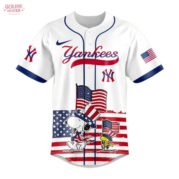 New York Yankees x Snoopy 4th Off July 2025 Jersey